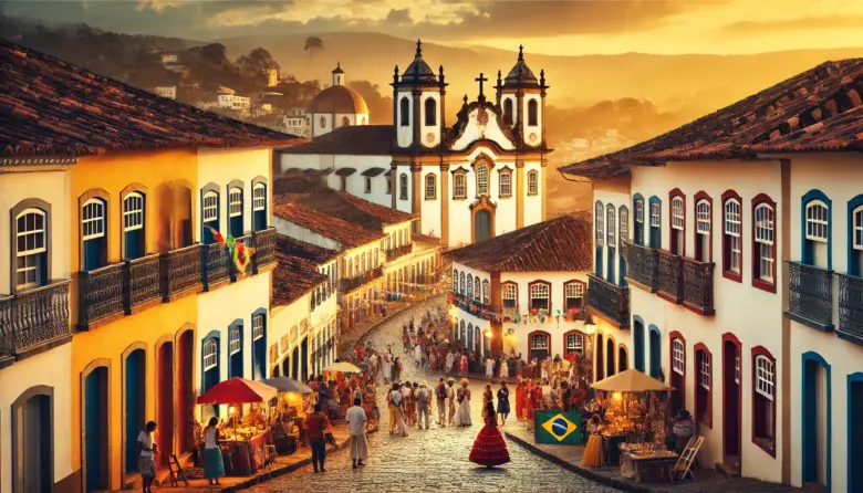 a street with people walking on it